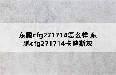 东鹏cfg271714怎么样 东鹏cfg271714卡迪斯灰